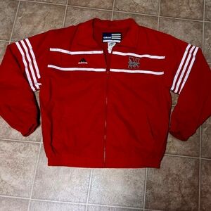 Adidas Red Track Style Huskers Jacket
